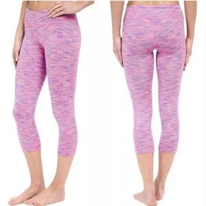 Lilly Pulitzer Weekender Flamingo Pink Space Dye 21” Crop Leggings Size S